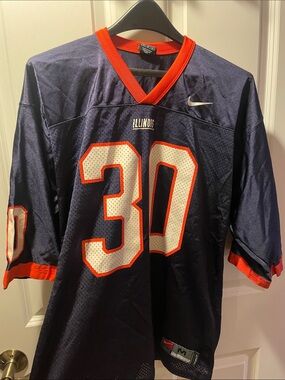 Illinois #30 Nike Football Jersey